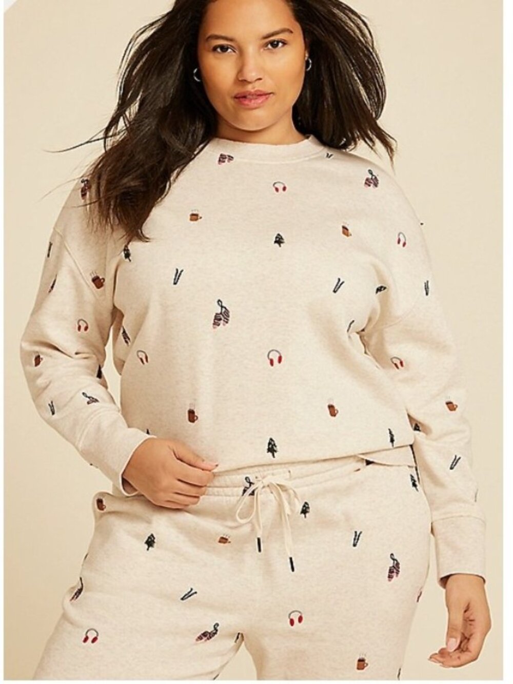 SEALED ~ Maurices Embroidered Relaxed Fit Sweatshirt - 3X